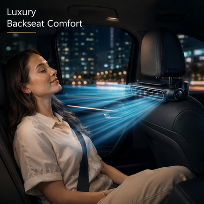 ☀️SUMMER SALE 50% OFF❄️💨 Rechargeable Clip On Car Seat Fan with LED Display