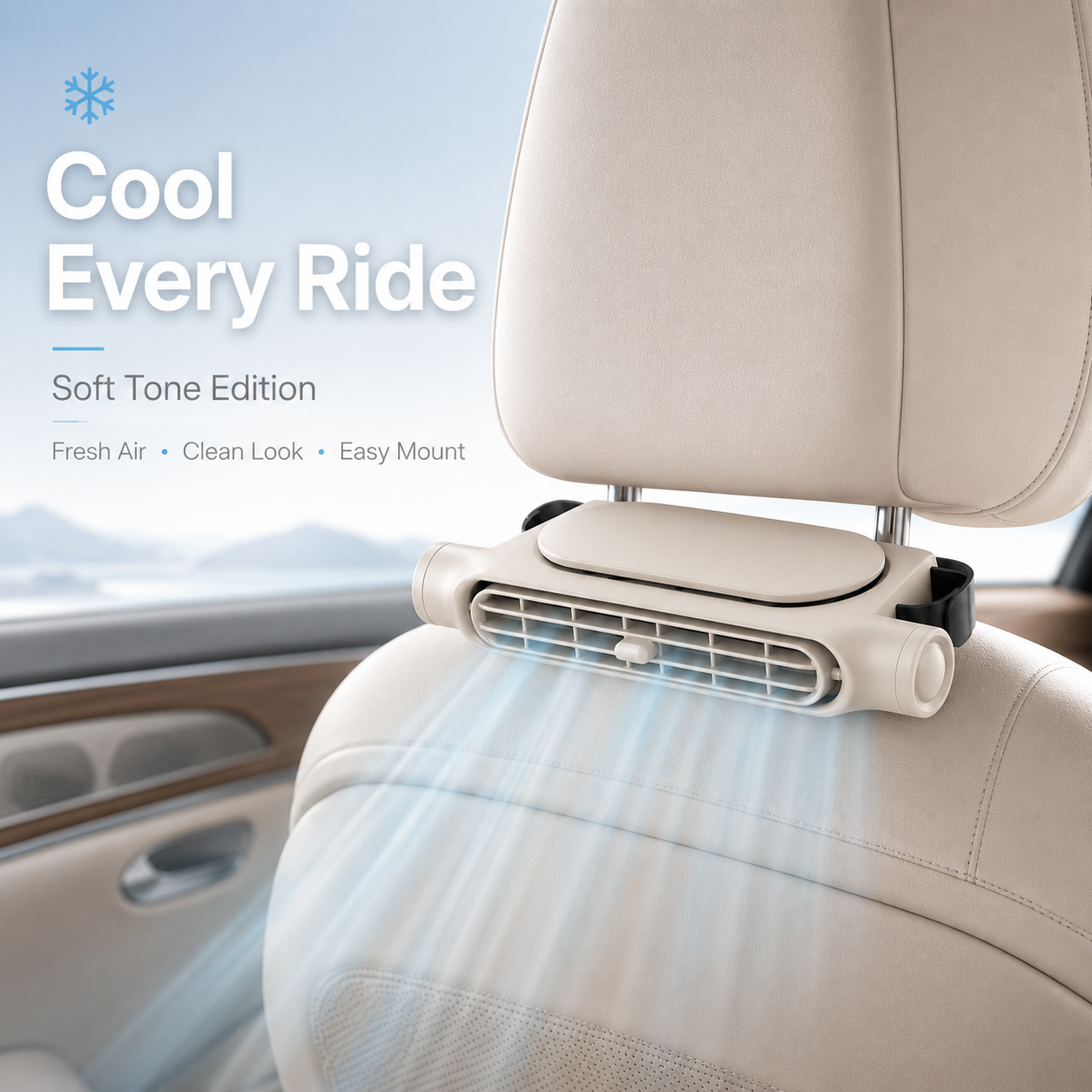 ☀️SUMMER SALE 50% OFF❄️💨 Rechargeable Clip On Car Seat Fan with LED Display