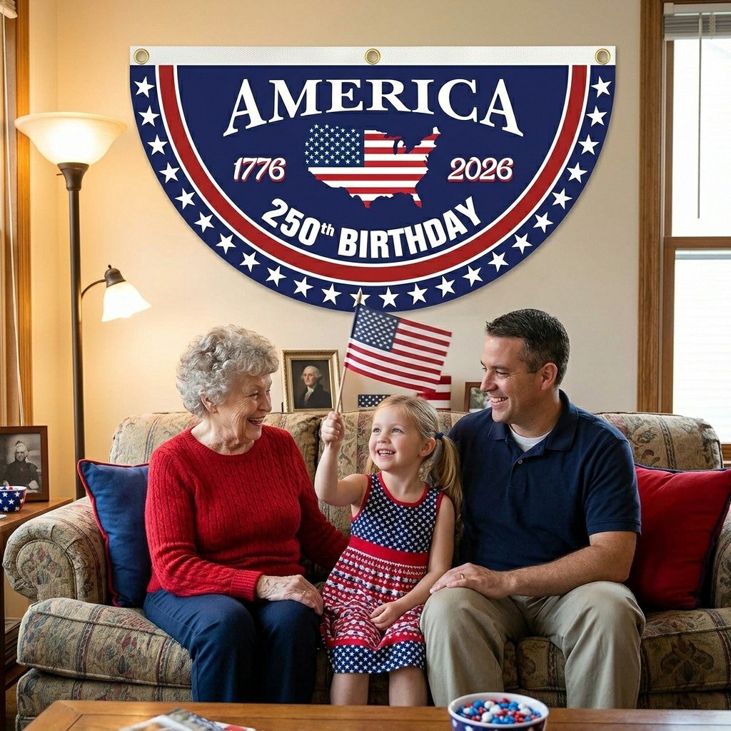 250th Anniversary USA Fan Flag