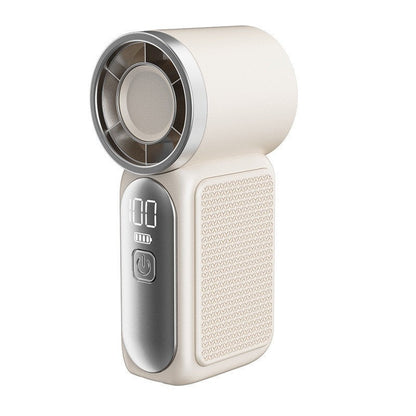 Portable Mini Handheld Fan with LED Display and USB Rechargeable Cooling