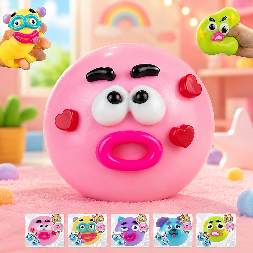 Funny Face Dog Squishy Stress Relief Toy