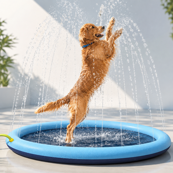 Outdoor Water Sprinkler Splash Pad for Dogs and Cats