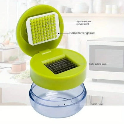One-Press Garlic Chopper with Storage Container