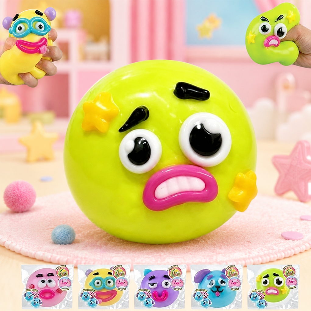 Funny Face Dog Squishy Stress Relief Toy