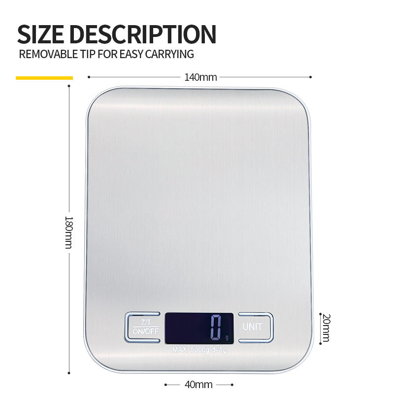 Digital Kitchen Scale for Cooking and Baking