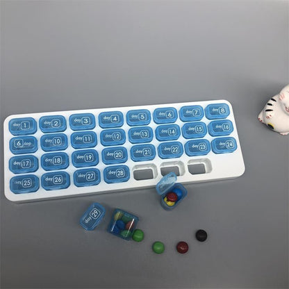 💊31 Days Pill Box-Monthly Pill Organizer-Arthritis-Friendly Easy-Open Lids