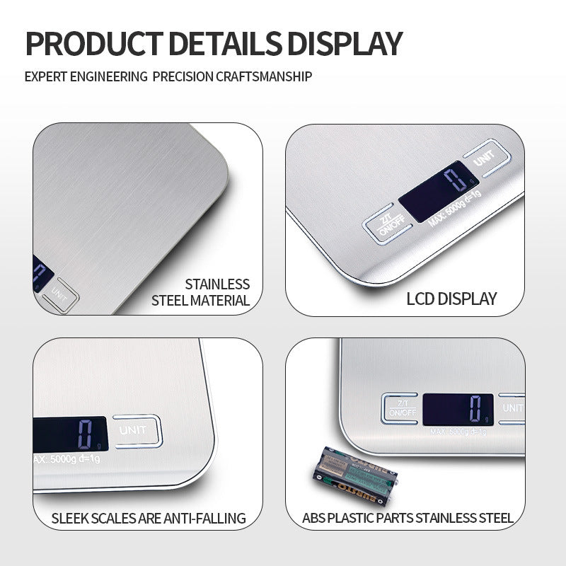 Digital Kitchen Scale for Cooking and Baking