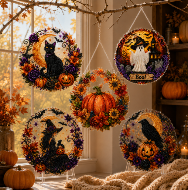 Halloween Pearl Art Hanging Ornament Kit
