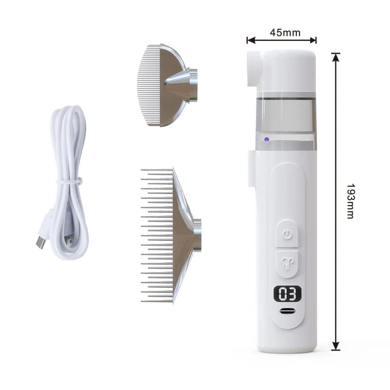 Electric Pet Grooming Comb for Dogs & Cats – Flea, Mite & Fur Care