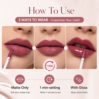 Dual-Ended Matte & Gloss Liquid Lipstick