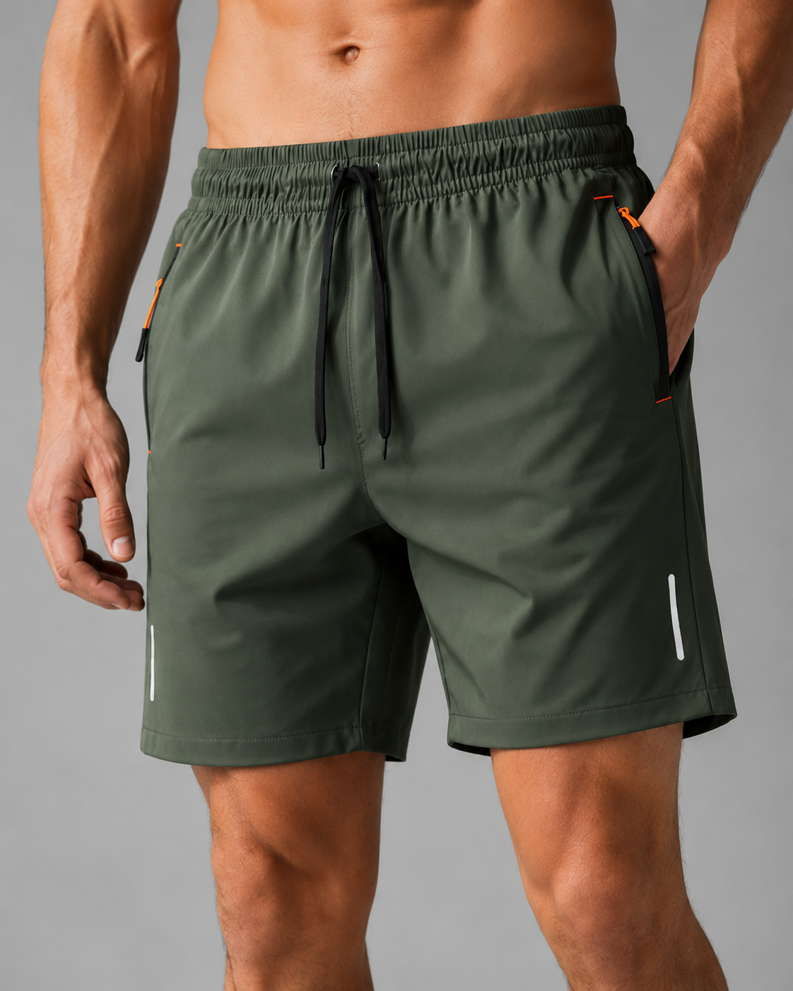 Plus Size Quick-Dry Athletic Shorts