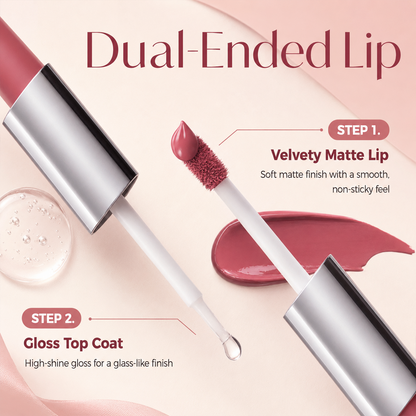 Dual-Ended Matte & Gloss Liquid Lipstick