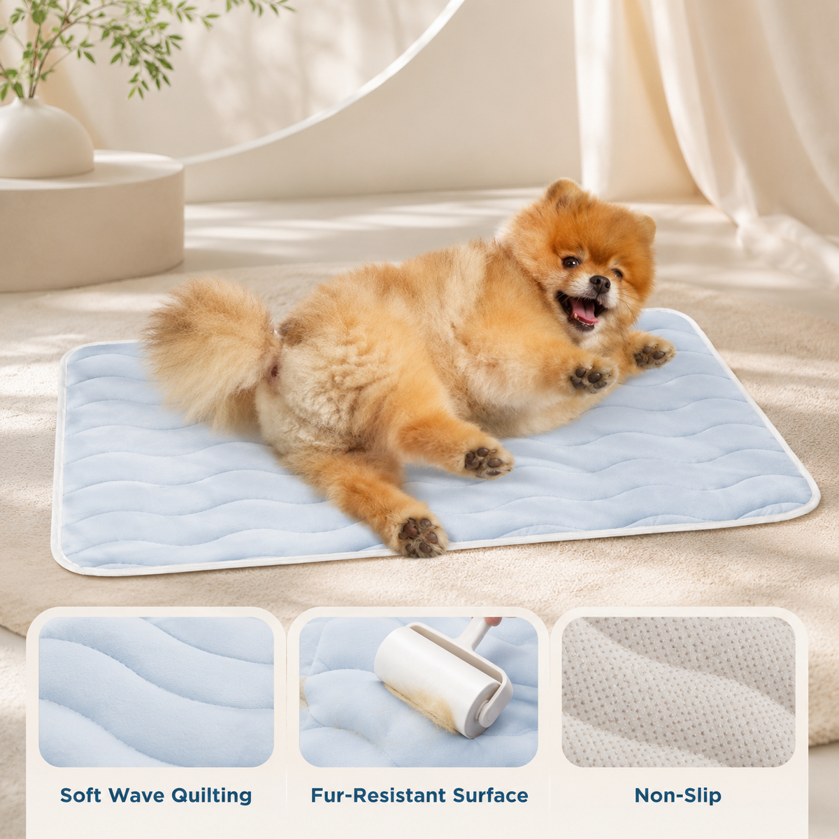 Summer Cooling Mat for Dogs with Portable Non Slip Design