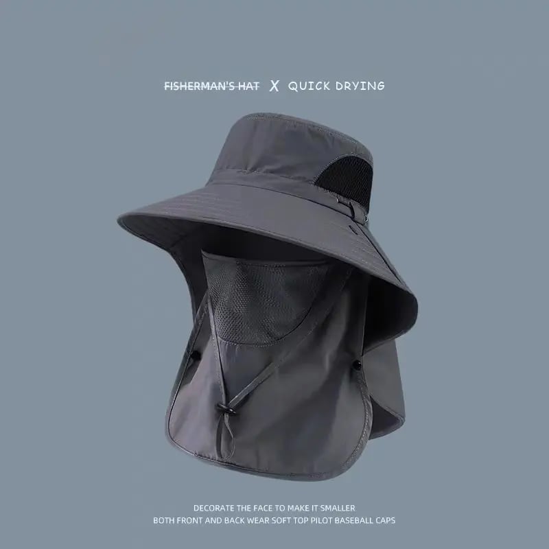 Fisherman's Hat Detachable Outdoor Fishing Face Covering Neck Protection