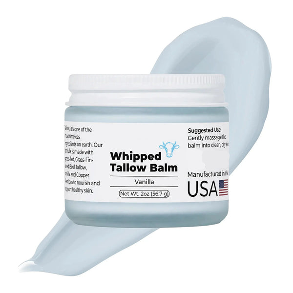 Whipped Tallow Moisturizing Balm with Copper Peptide – Vanilla