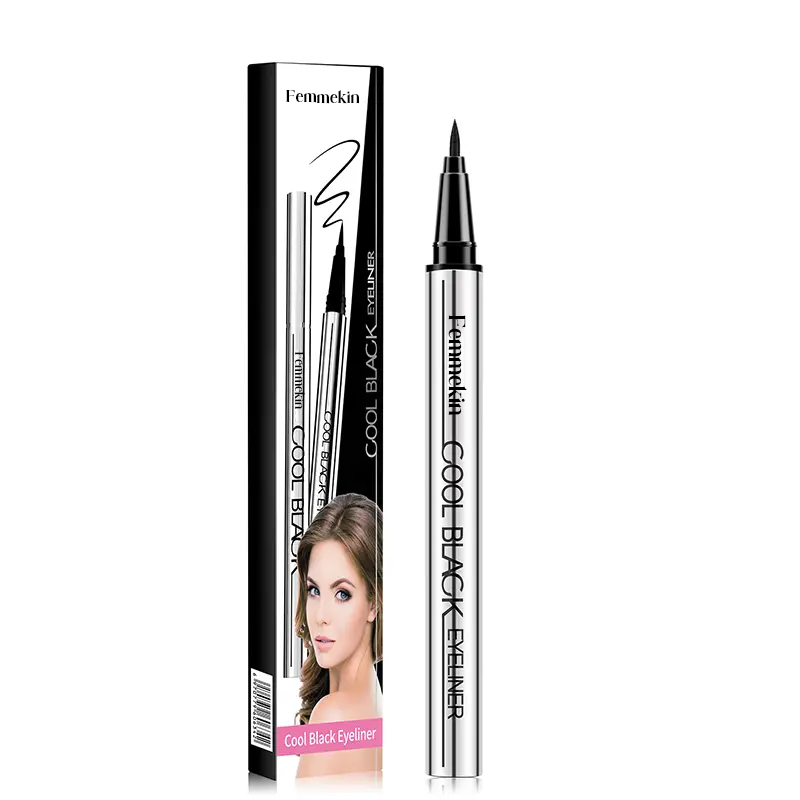 Cool Black/Brown Waterproof Eyeliner | 24hr Long-Lasting, One stoke forming