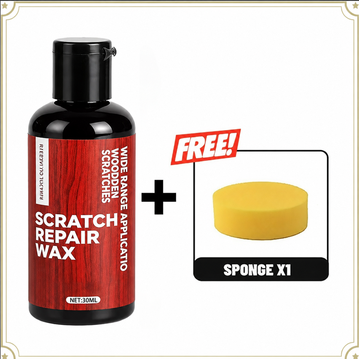 ✨Scratch Repair Wax with Sponge Eraser–Restores natural grain, no need to replace! ?