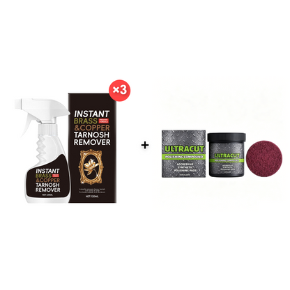 Instant Brass Tarnish Remover Spray for Fast Shine Restoration