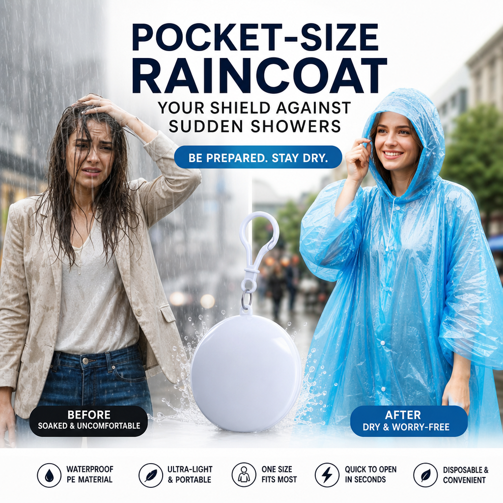 Mini Ball Shaped Disposable Raincoat