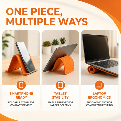 Flexible Silicone Aluminum Phone Holder Stand