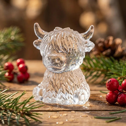 Mini Highland Cow 3D Ice Cube Mold for Drinks & Parties