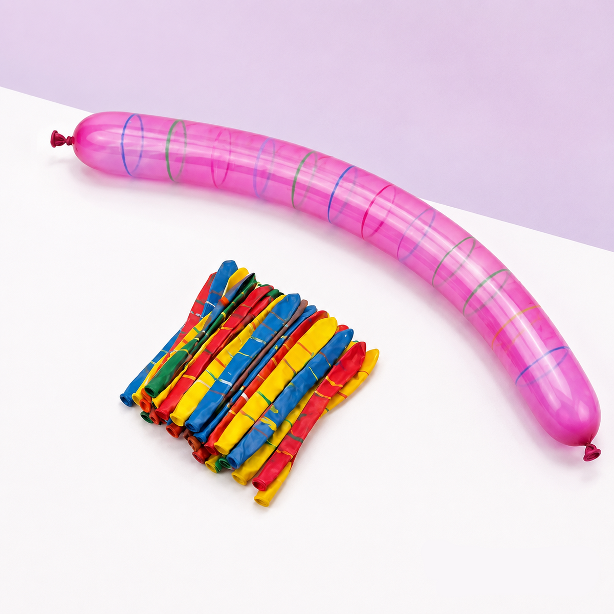 Rocket Balloon Set 100 Pack, Reusable Party Toys