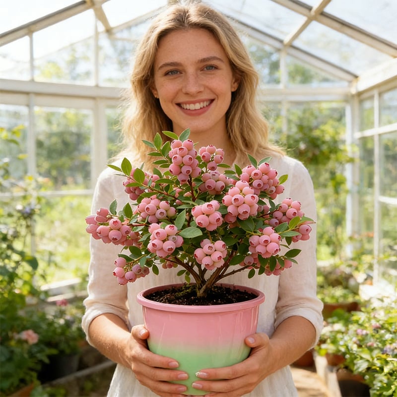 Grow Sweet Pink Blueberries at Home