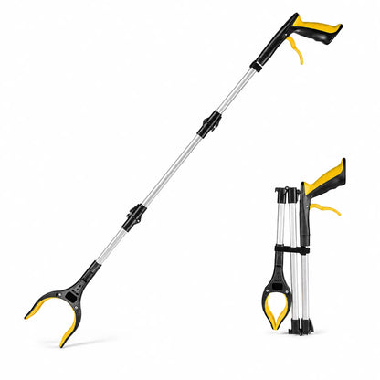 43'' Extra Long Grabber Reacher Tool – Heavy Duty with 360° Rotating Jaw & Magnets