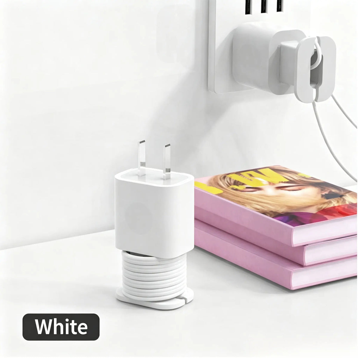Silicone Apple Charger Protector with Cord Wrap
