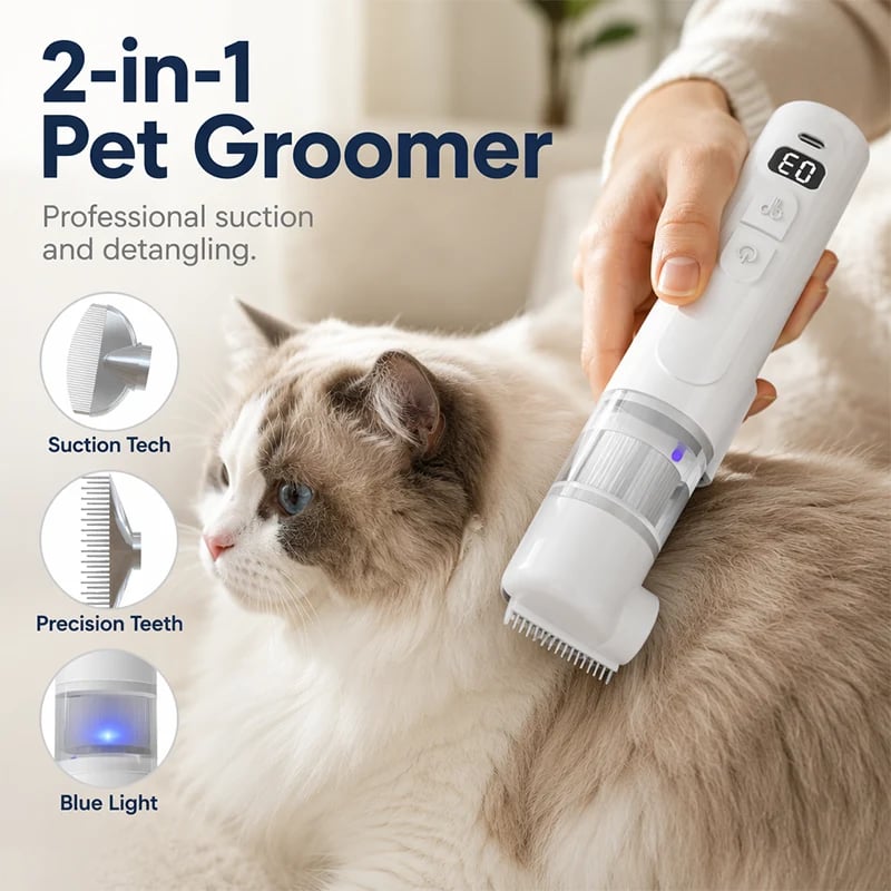 Electric Pet Grooming Comb for Dogs & Cats – Flea, Mite & Fur Care