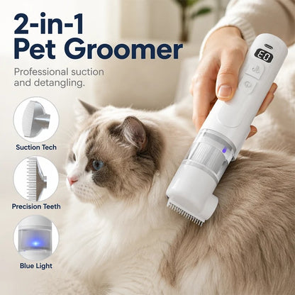 Electric Pet Grooming Comb for Dogs & Cats – Flea, Mite & Fur Care