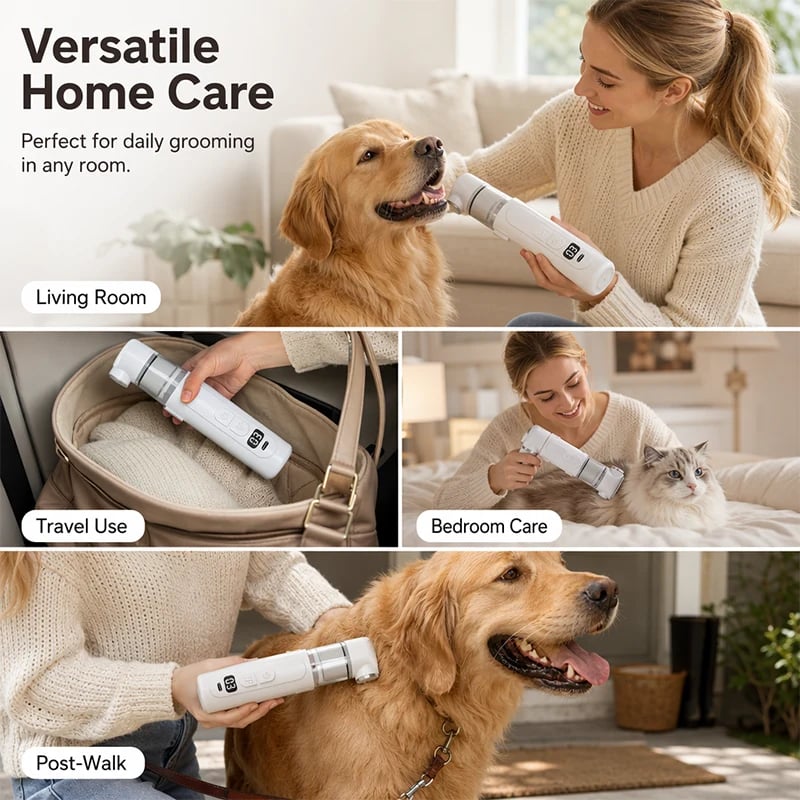 Electric Pet Grooming Comb for Dogs & Cats – Flea, Mite & Fur Care