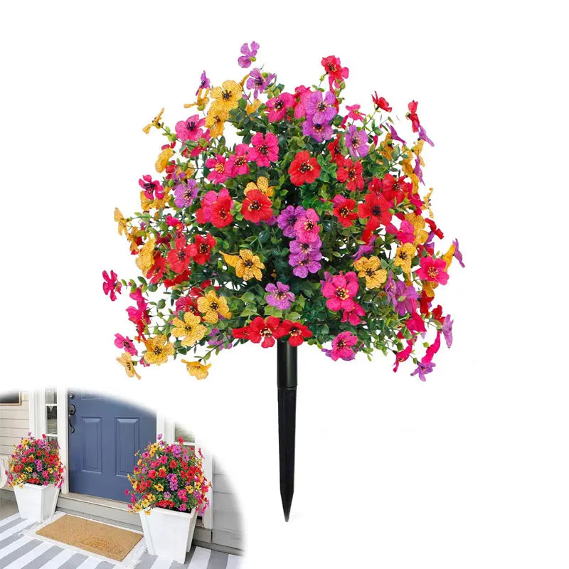 Artificial Daisy Flowers with Eucalyptus Leaves Home Garden Decor