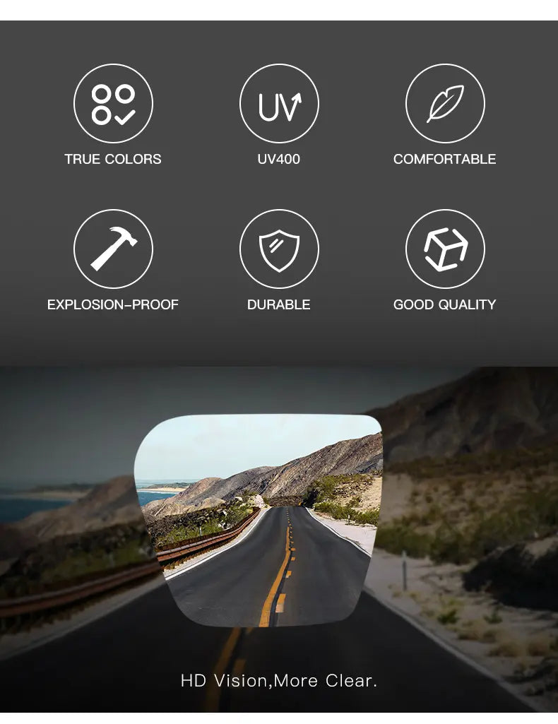 Summer Photochromic Sunglasses for Outdoor & Driving