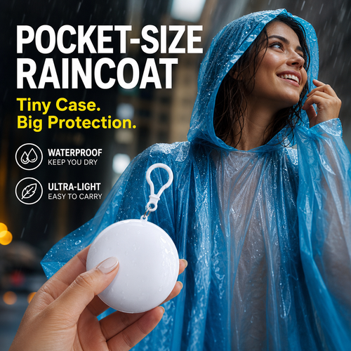 Mini Ball Shaped Disposable Raincoat