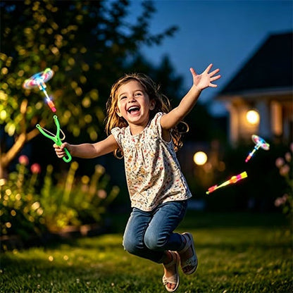 20PCS LED Light Up Flying Arrow Toy Set