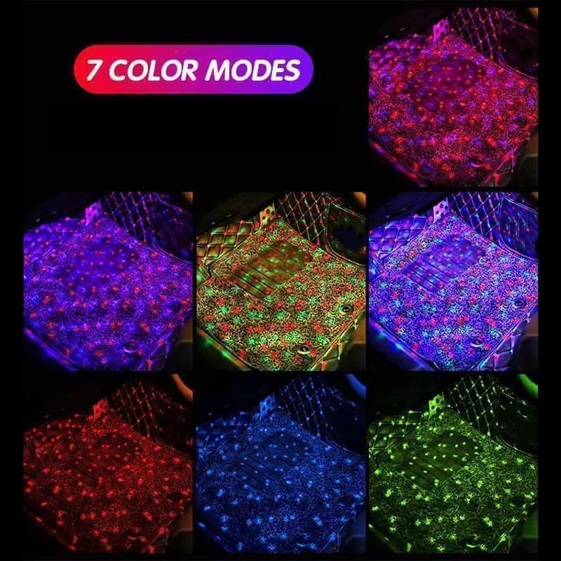 RGB Car Footwell Star Light - Create a Starry Atmosphere Inside Your Car ✨🚗