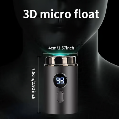 Powerful Mini Electric Shaver with Digital Display for Travel and Daily Use