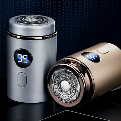 Powerful Mini Electric Shaver with Digital Display for Travel and Daily Use