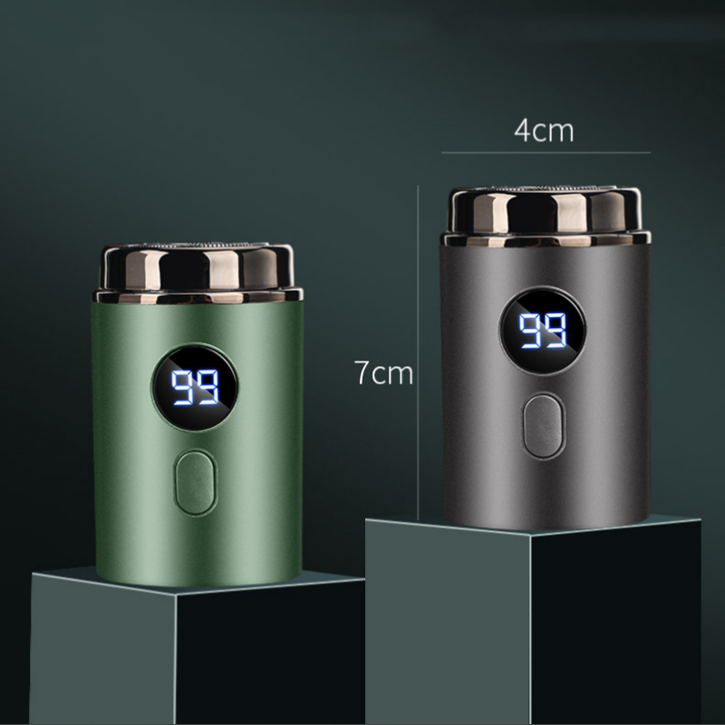 Powerful Mini Electric Shaver with Digital Display for Travel and Daily Use