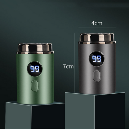 Powerful Mini Electric Shaver with Digital Display for Travel and Daily Use