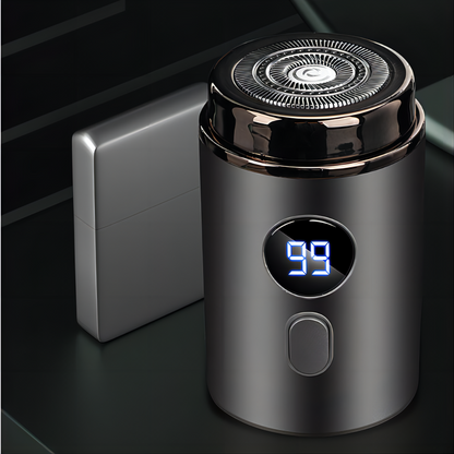 Powerful Mini Electric Shaver with Digital Display for Travel and Daily Use