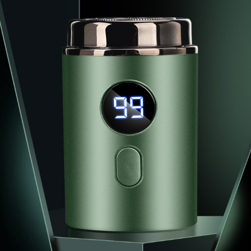 Powerful Mini Electric Shaver with Digital Display for Travel and Daily Use