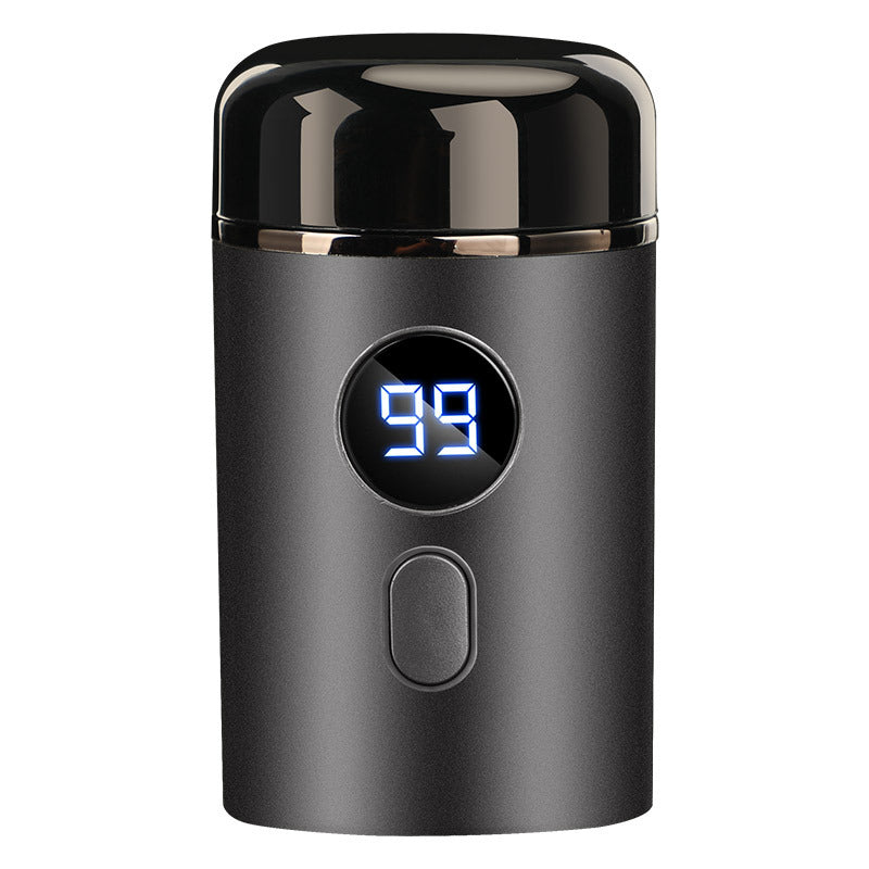 Powerful Mini Electric Shaver with Digital Display for Travel and Daily Use