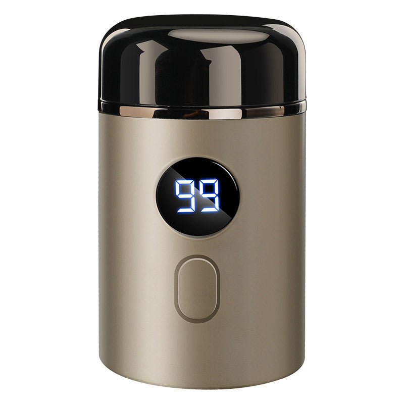 Powerful Mini Electric Shaver with Digital Display for Travel and Daily Use
