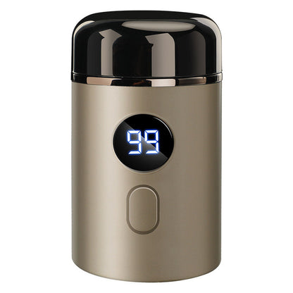 Powerful Mini Electric Shaver with Digital Display for Travel and Daily Use