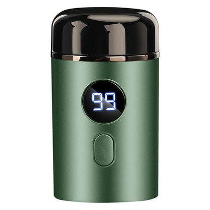 Powerful Mini Electric Shaver with Digital Display for Travel and Daily Use