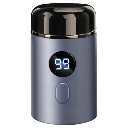 Powerful Mini Electric Shaver with Digital Display for Travel and Daily Use