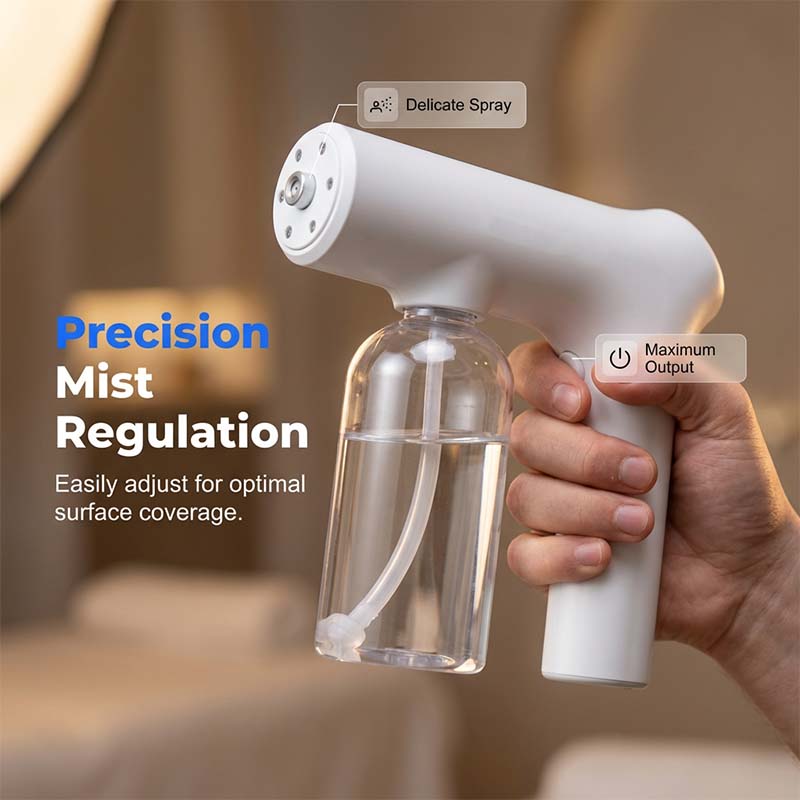 📢📢57% OFF !! ⏰ Cordless Nano Atomizer – Touchless Disinfecting, Blue Light – For Home, Office & Car 🏠