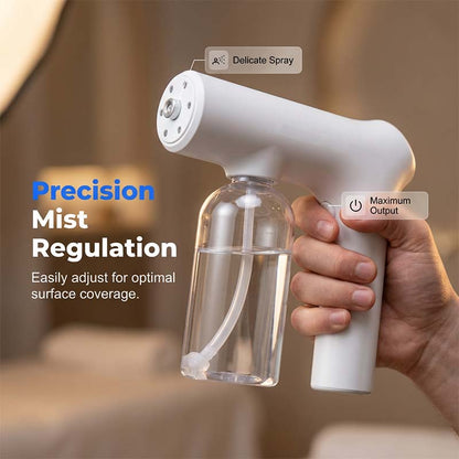 📢📢57% OFF !! ⏰ Cordless Nano Atomizer – Touchless Disinfecting, Blue Light – For Home, Office & Car 🏠